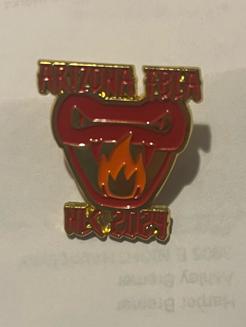 FBLA Nationals 2024 Arizona snake and flame Enamel Pin